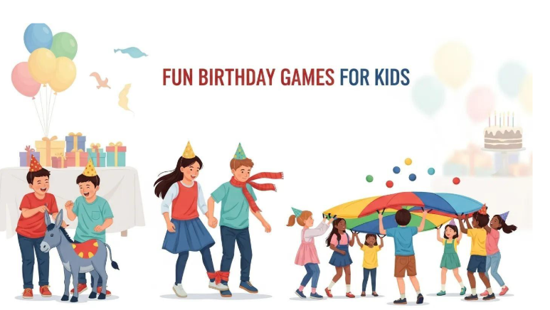 Four children in an inflatable castle. 