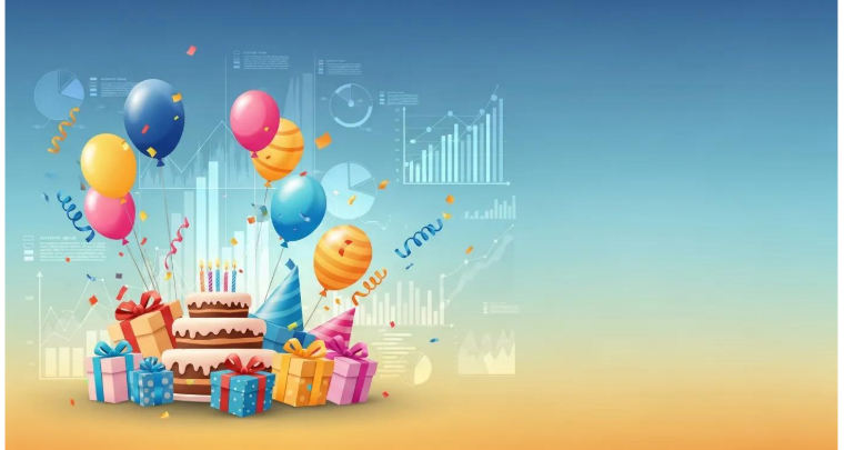 Four children in an inflatable castle. 